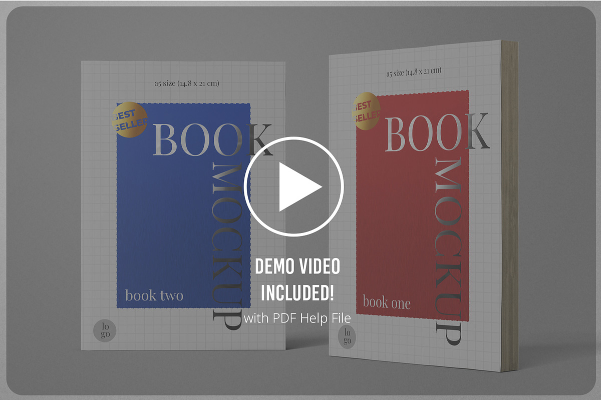 Softcover A5 Book PSD Mockup Set, a Mockup by Remnand Studio (Photo 7 of 10)
