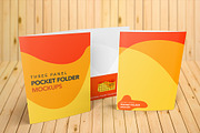 Three Panel Folder Mockups 9″x12″, a Mockup by Vectogravic Design (Thumbnail 3 of 4)