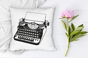 Vintage Typewriter SVG Cut Files., an Object Graphic by Doodle Cloud Studio (Thumbnail 6 of 8)