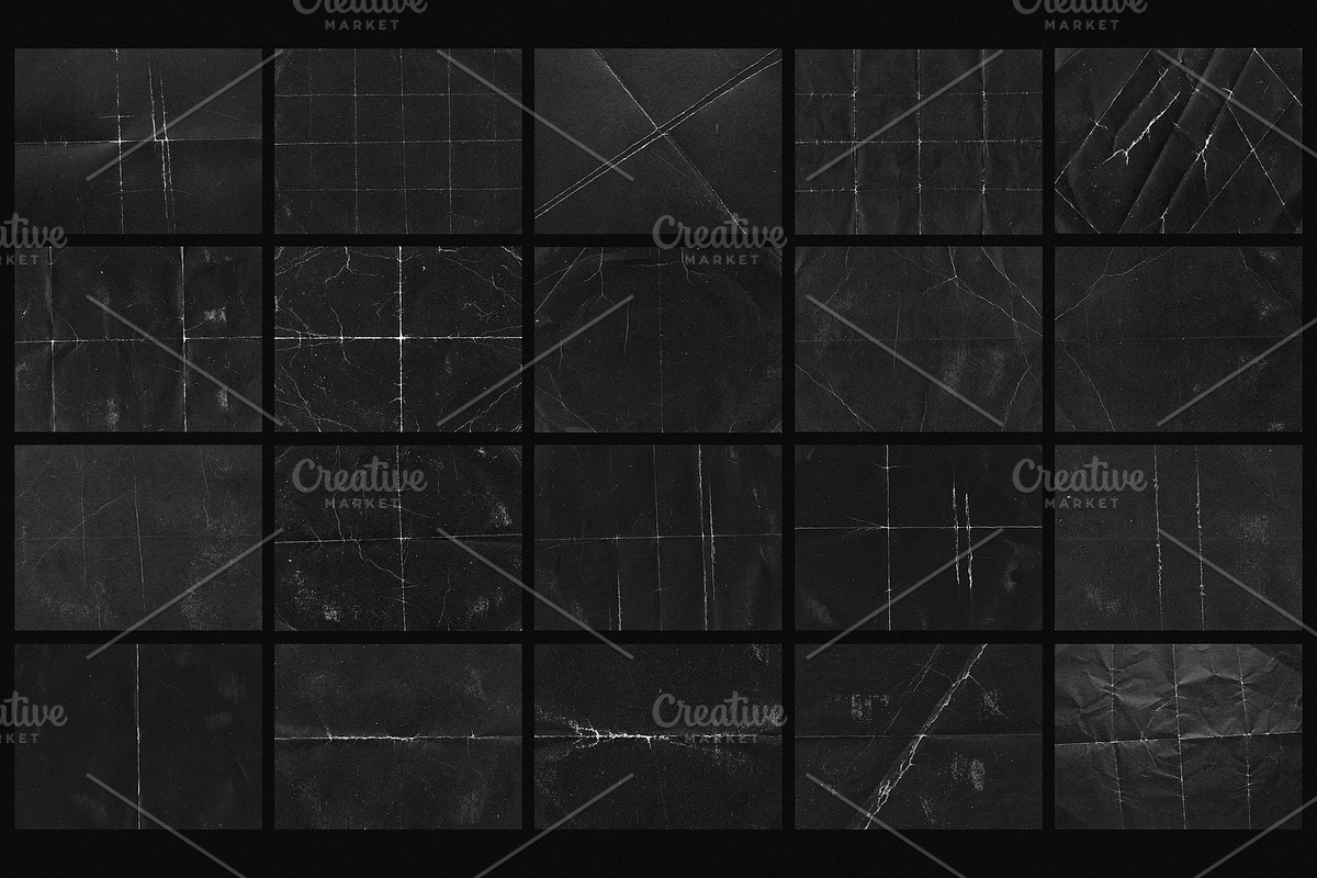 20 Gritty Folded Paper Textures, a Texture Graphic by smishura (Photo 2 of 5)