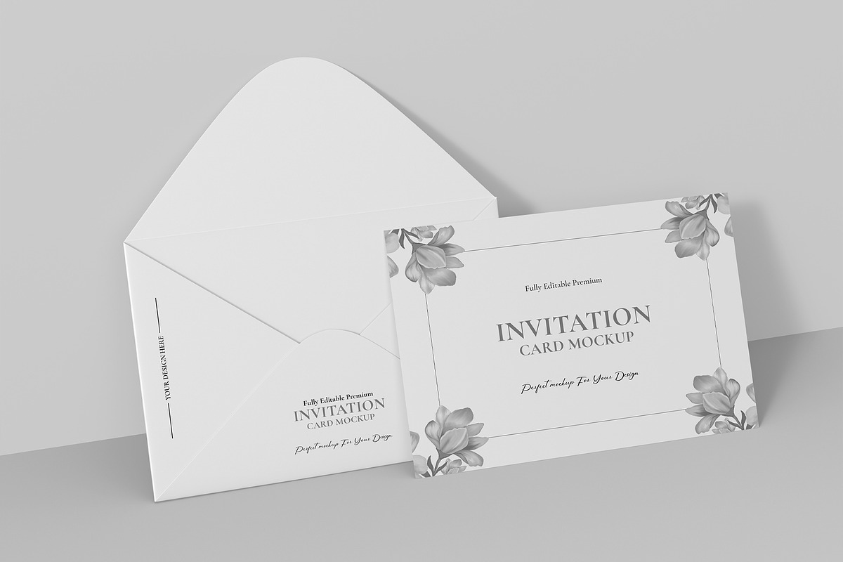 Wedding Invite Card &Envelope Mockup, a Product Mockup by graphypix (Photo 3 of 4)