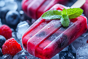 Homemade berry popsicles, a Food & Drink Photo by MistyDay
