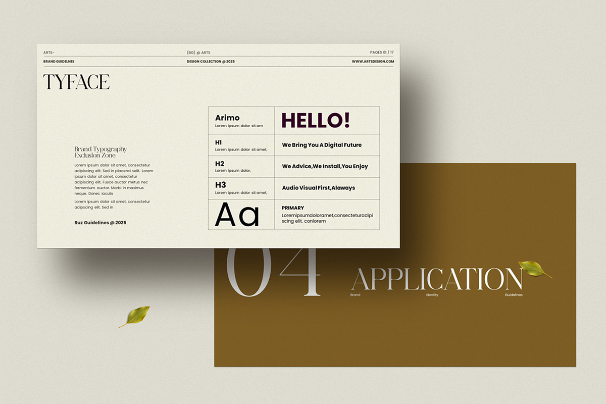 Brand Guidelines PowerPoint Template, a Presentation Template by Dream-Lab (Photo 7 of 12)