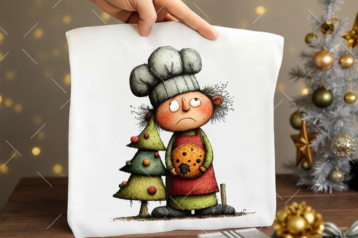 Whimsical Christmas Funny Tree PNG, an Illustration by OK Design (Photo 6 of 6)