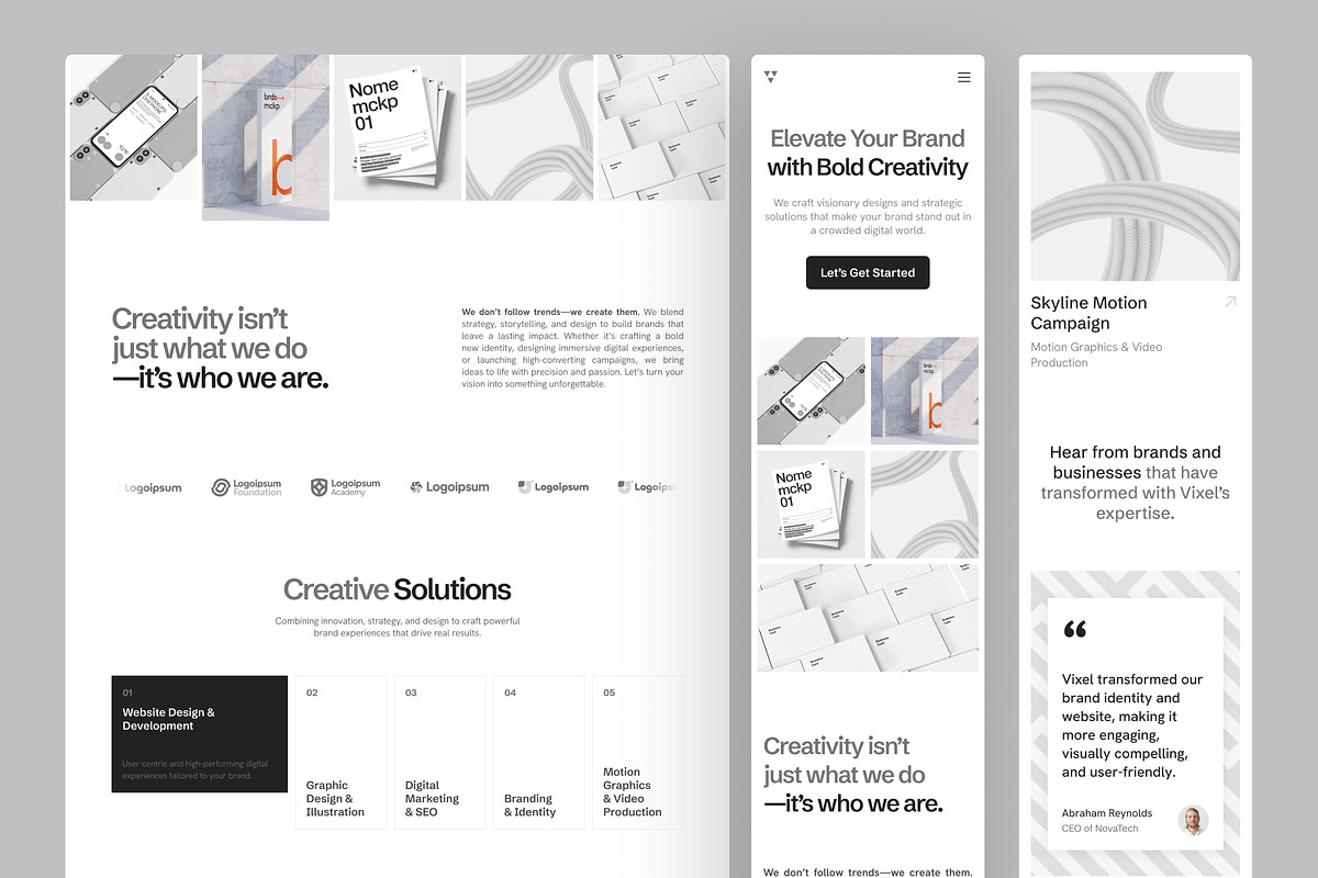 Vixel - Creative Agency Website preview 7