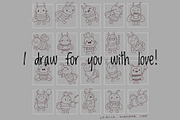 Bee Clipart Bundle, an Animal Illustration by Palau (Thumbnail 10 of 10)