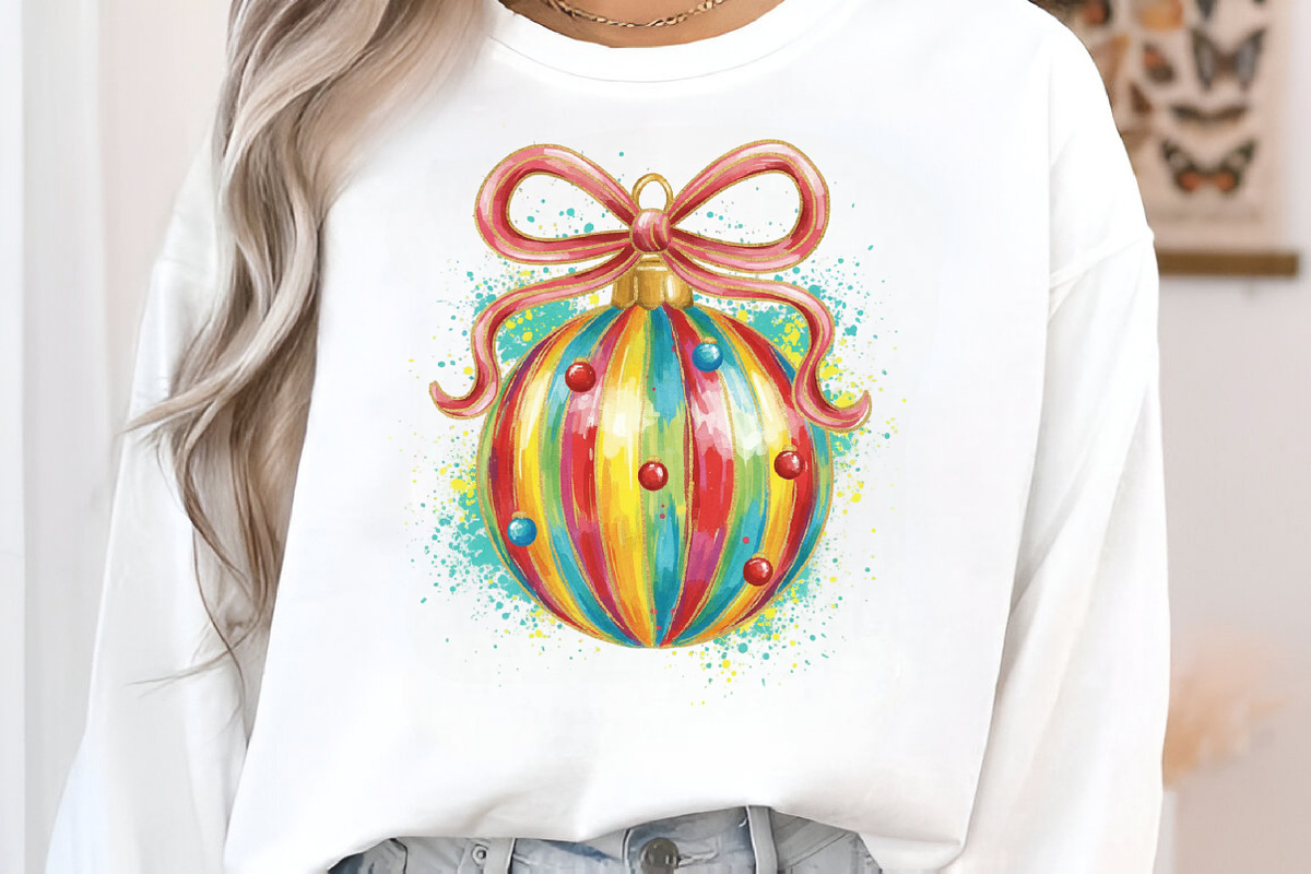 Bright Holiday Ornament PNG, an Illustration by Craft Nest (Photo 2 of 6)