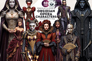 Obsidian Opera Characters Cliparts, a Person Illustration by ThatsDesignArt (Thumbnail 1 of 13)
