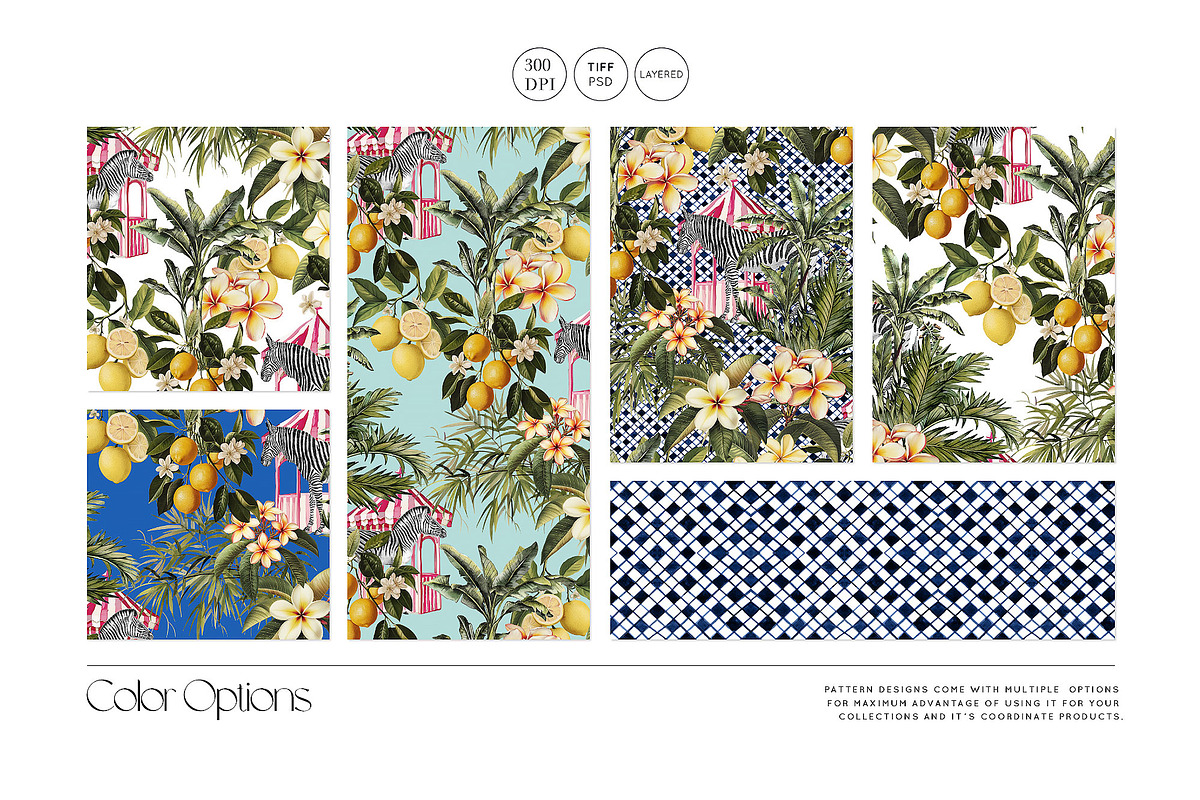 Costa Flores Tropical Lemon Pattern, a Pattern Graphic by Pink Linen (Photo 2 of 10)