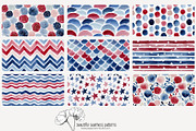 70 red white blue seamless pattern, a Pattern Graphic by Poppy Lane Studio (Thumbnail 9 of 10)