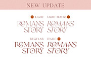 UPDATE! Romans Story Ligature Serif, a Serif Font by Letterhend Studio (Thumbnail 2 of 10)