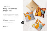 Pillows & Bedsheet Mock-ups, a Print Template by Mocca Mockups Store (Thumbnail 2 of 5)