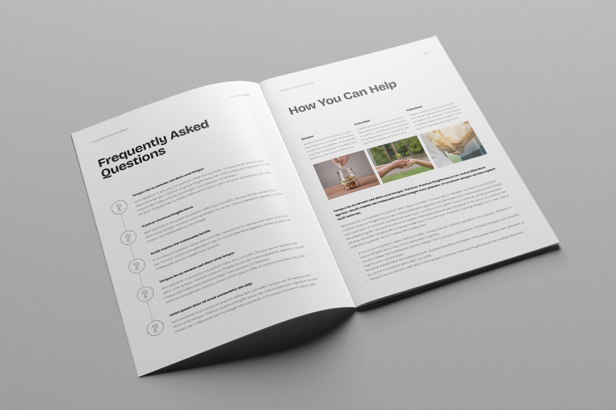 Charity Brochure Template, a Brochure Template by HiveArts (Photo 8 of 9)