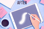 Grainy Brush Set For Procreate, a Brush Add-On by purple_swarm (Thumbnail 3 of 4)