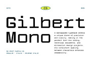 CS Gilbert Mono – Monospaced Font, a Sans Serif Font by Craft Supply Co. (Thumbnail 1 of 8)