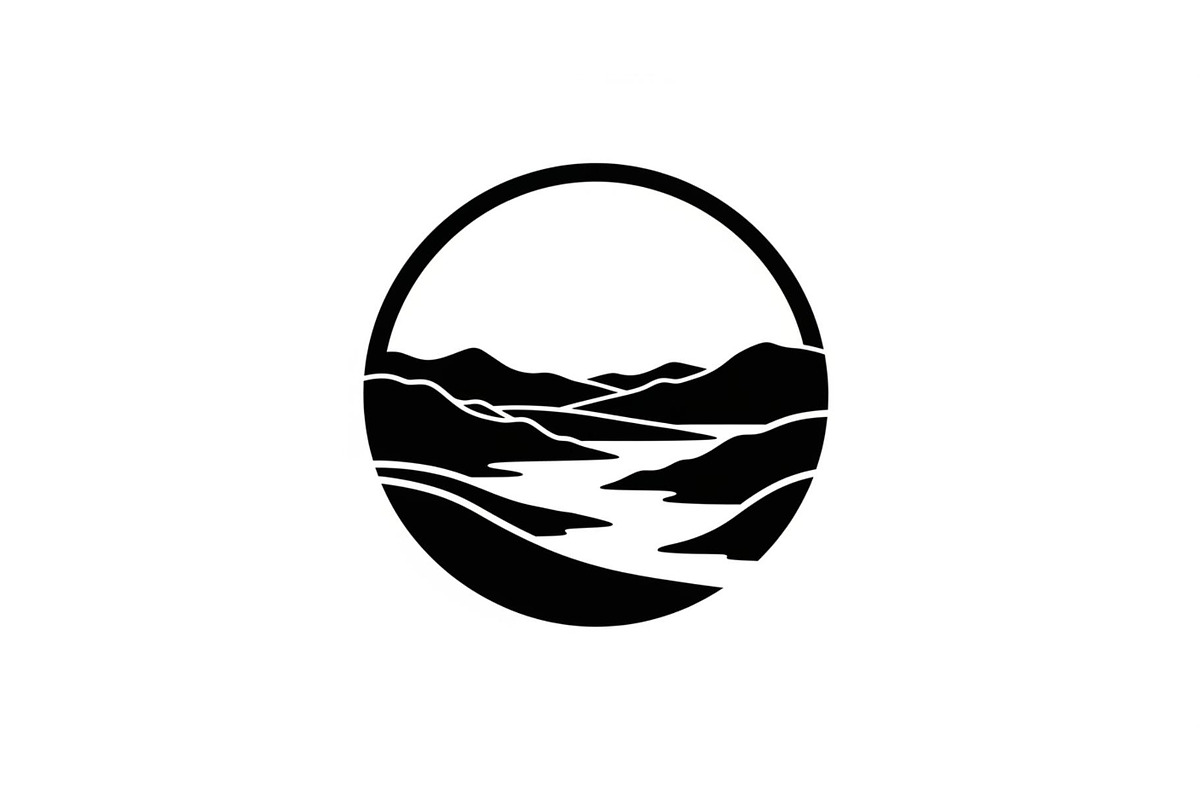 Circular Nature Landscape Silhouette, an Illustration by yasushie (Photo 6 of 51)