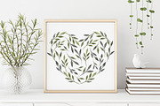 Leaves and watercolor shapes, a Decorative Illustration by Maria's little shop (Thumbnail 9 of 10)