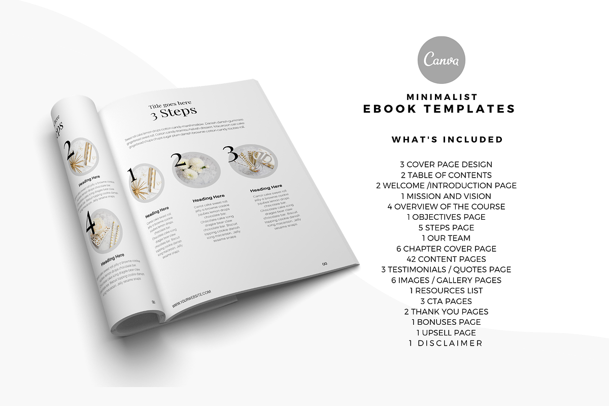 Minimalist Mega Workbook Canva, a Templates & Theme by The Blog Creative (Photo 5 of 12)