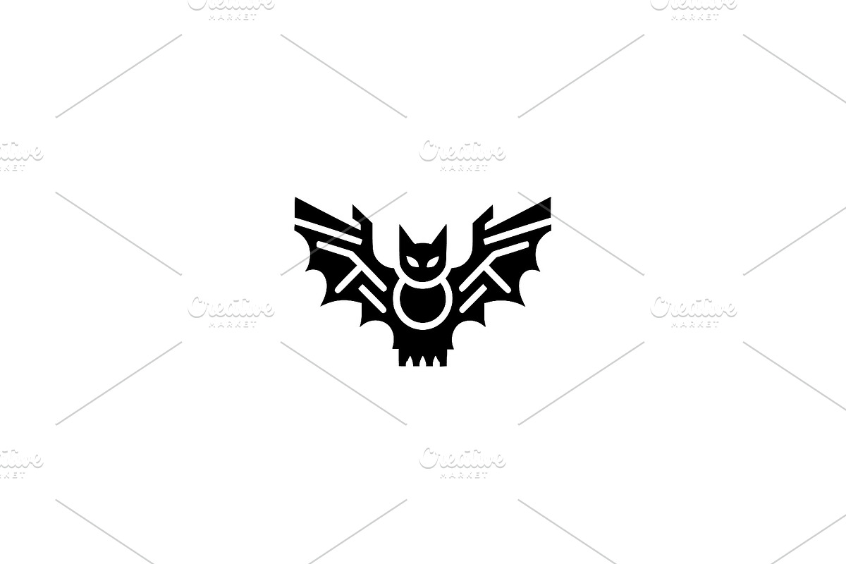 Detailed Bat Vector, an Animal Illustration by Vectorium Studio (Photo 1 of 4)