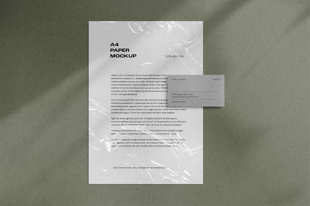 A4 Paper / Stationery Mockups 02, a Pens & Pencil Mockup by dpi (Photo 9 of 11)