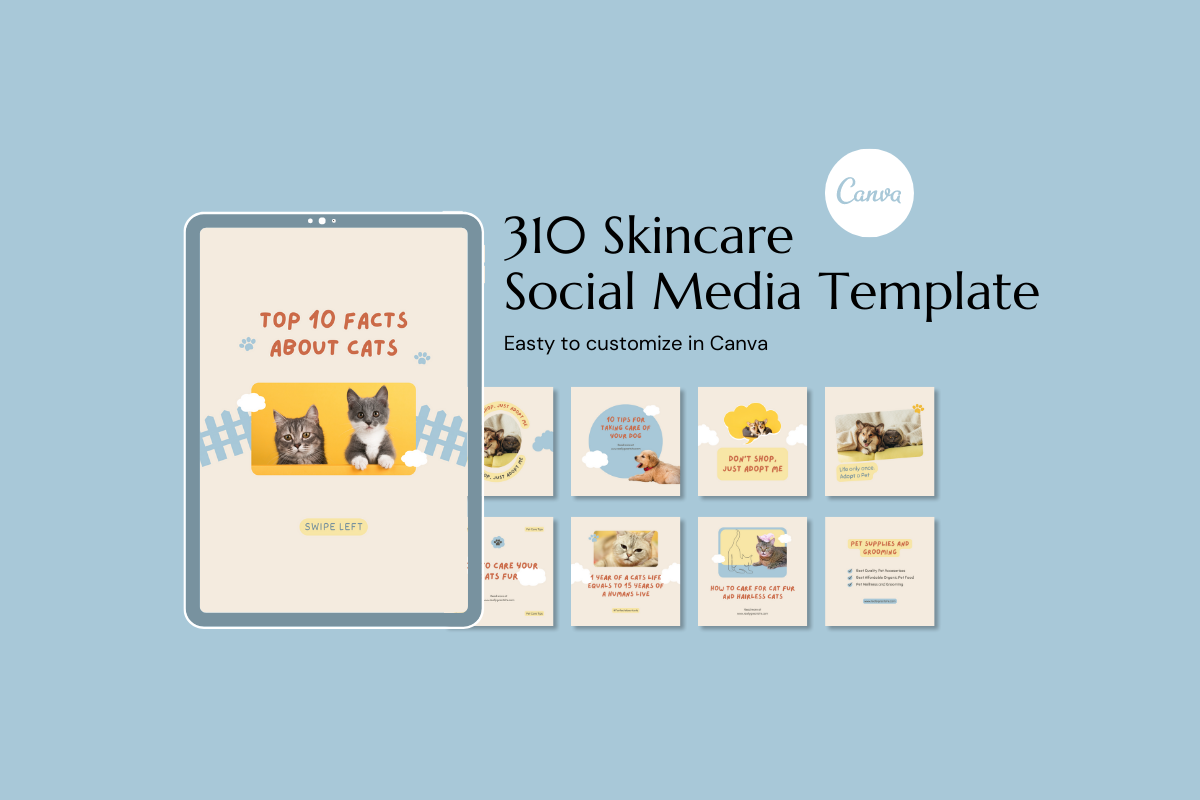 Pet Social Media Canva Template, a Social Media Template by Kawalan Studio (Photo 9 of 10)