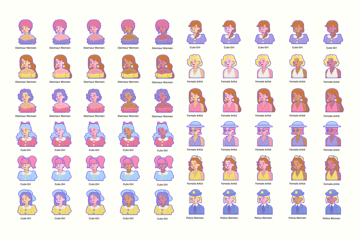 795 Diversity Avatars, an Outline Icon by Flat Icons (Photo 7 of 15)