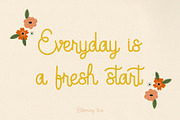 Blooming Time Font, a Script Font by Oui Studio (Thumbnail 9 of 12)