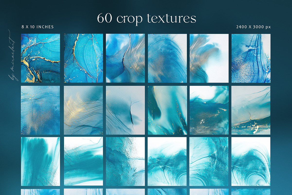 Ocean blue abstract backgrounds, a Texture Graphic by MiraEl Art (Photo 6 of 14)