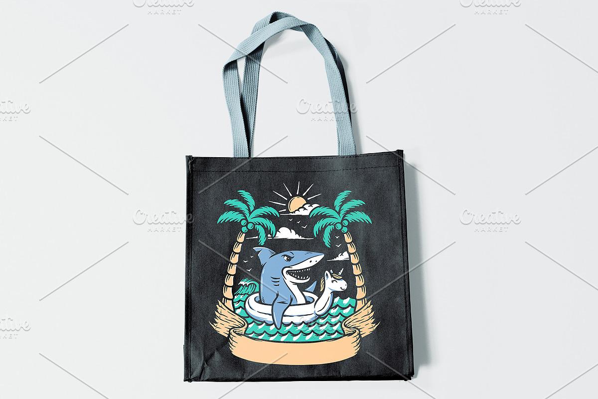 Shark relaxing on the beach, an Animal Illustration by gunaonedesign (Photo 5 of 5)