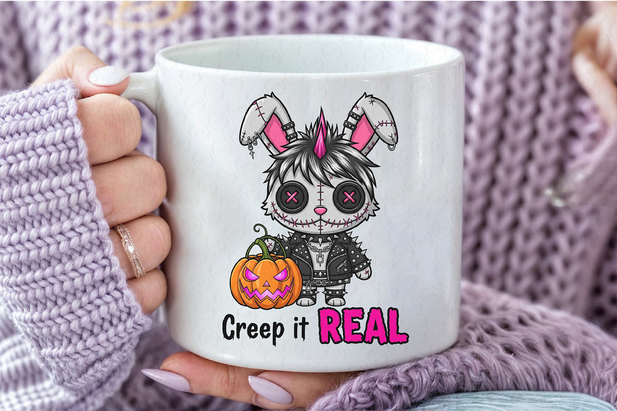 Creep It Real Voodoo Bunny Halloween, an Illustration by Craft Nest (Photo 4 of 6)
