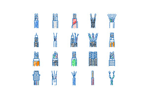 wire cable technology connection, an Object Illustration by pikepicture
