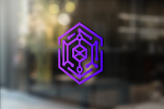 Geometric Hexagonal Blockchain Logo, a Branding & Logo Template by Vectorium Studio (Thumbnail 8 of 9)