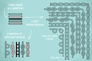 35 Rope brushes & 6 patterns, a Background Graphic by SiDesign (Thumbnail 2 of 8)