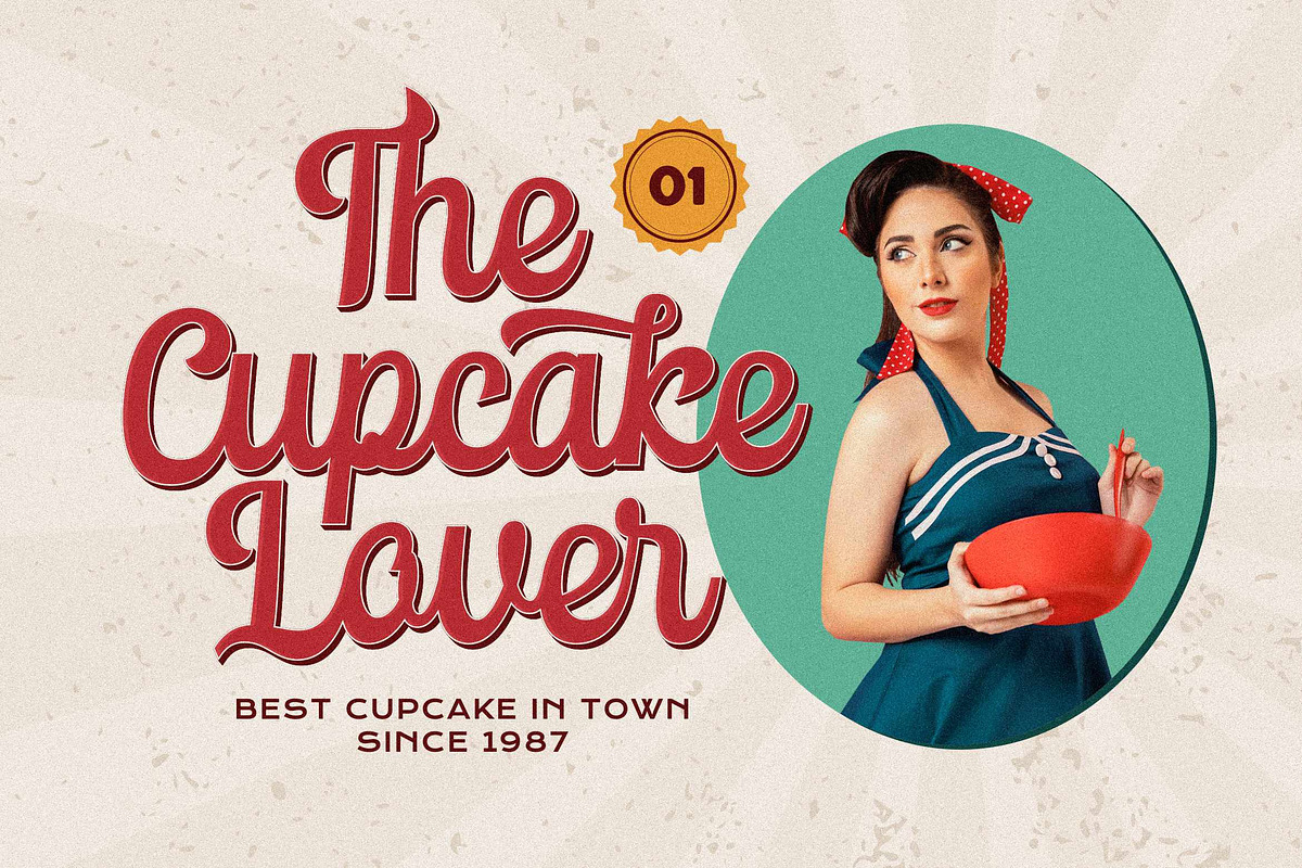 Gaikellos Script - Retro Script Font, a Script Font by Fype Co. (Photo 3 of 6)