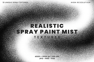 Realistic Spray Paint Mist Texture