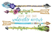 Create Your Own Watercolor Arrows, an Illustration by Digital Press Creation (Thumbnail 1 of 5)