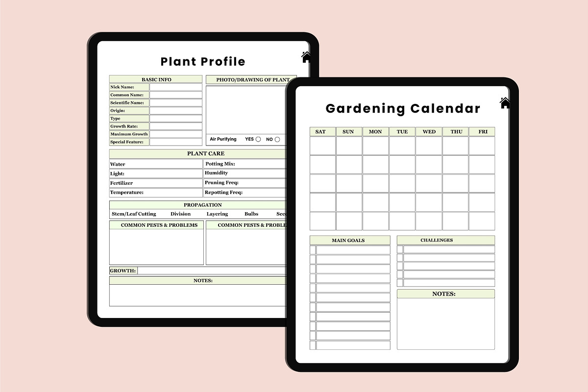 Hyperlink Digital Garden  Planner, a Design Template by Designmela01 (Photo 6 of 11)