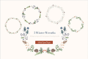 Winter Berries Clipart Collection