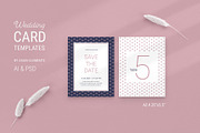 Navy & Pink Wedding Stationery, a Stationery Template by AsianElements (Thumbnail 10 of 11)