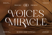 Voices Miracle - Minimal Elegant, a Serif Font by Shakira Studio (Thumbnail 1 of 10)