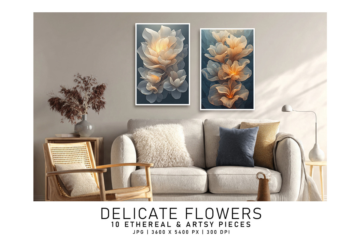 Delicate Flowers, a Decorative Illustration by Digital Art Creations (Photo 4 of 5)