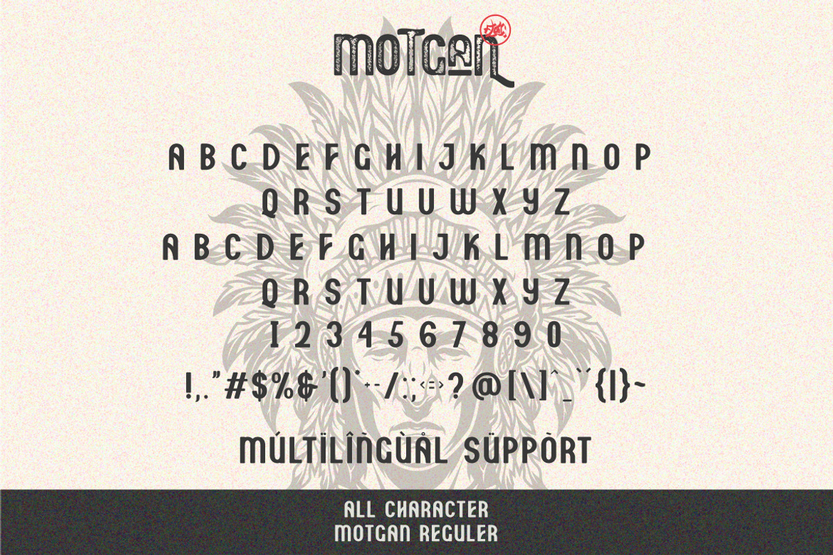 Motgan - Vintage Font, a Sans Serif Font by Vava Aryanto (Photo 9 of 16)