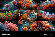 Microbes. 40 images, a Healthcare Illustration by Handmadefont (Thumbnail 8 of 11)