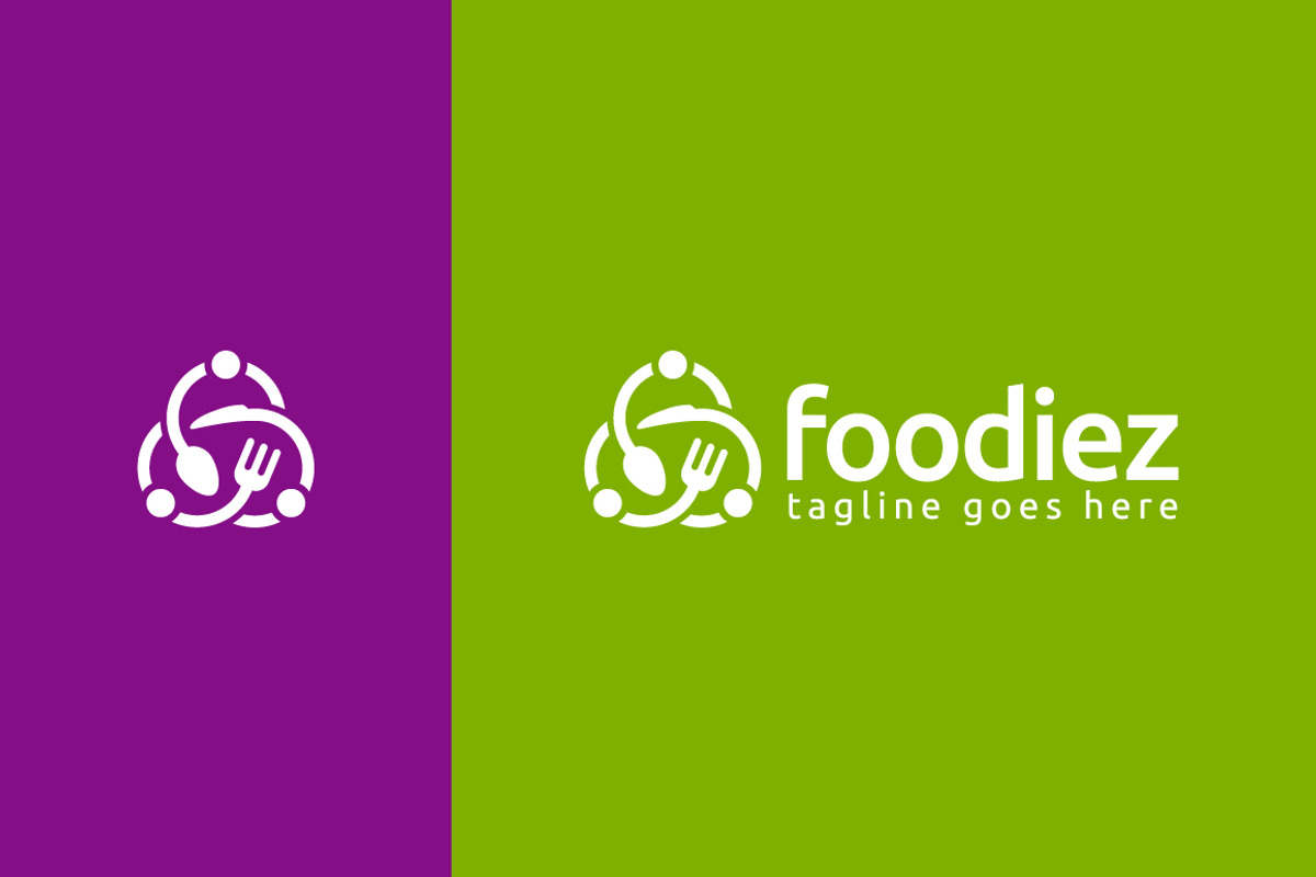 Foodiez Logo Template, a Branding & Logo Template by emotions76 (Photo 2 of 3)