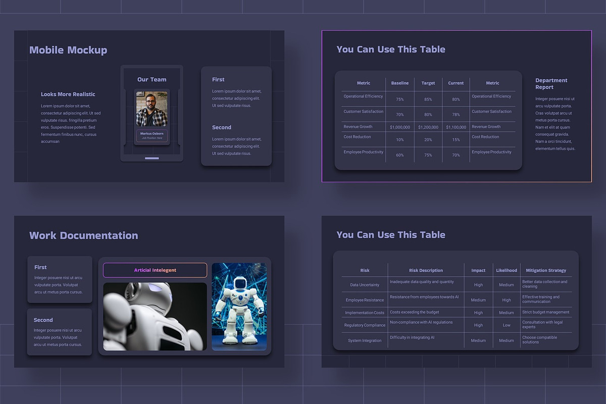 Ai Business Roadmap Presentation, a Presentation Template by BumbleGraph Studio (Photo 2 of 7)