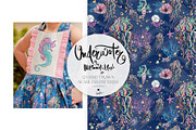 Underwater Glitter Seamless Patterns, a Pattern Graphic by KaramfilaS (Thumbnail 3 of 15)