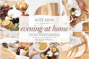 Evening at Home Styled Stock Photo