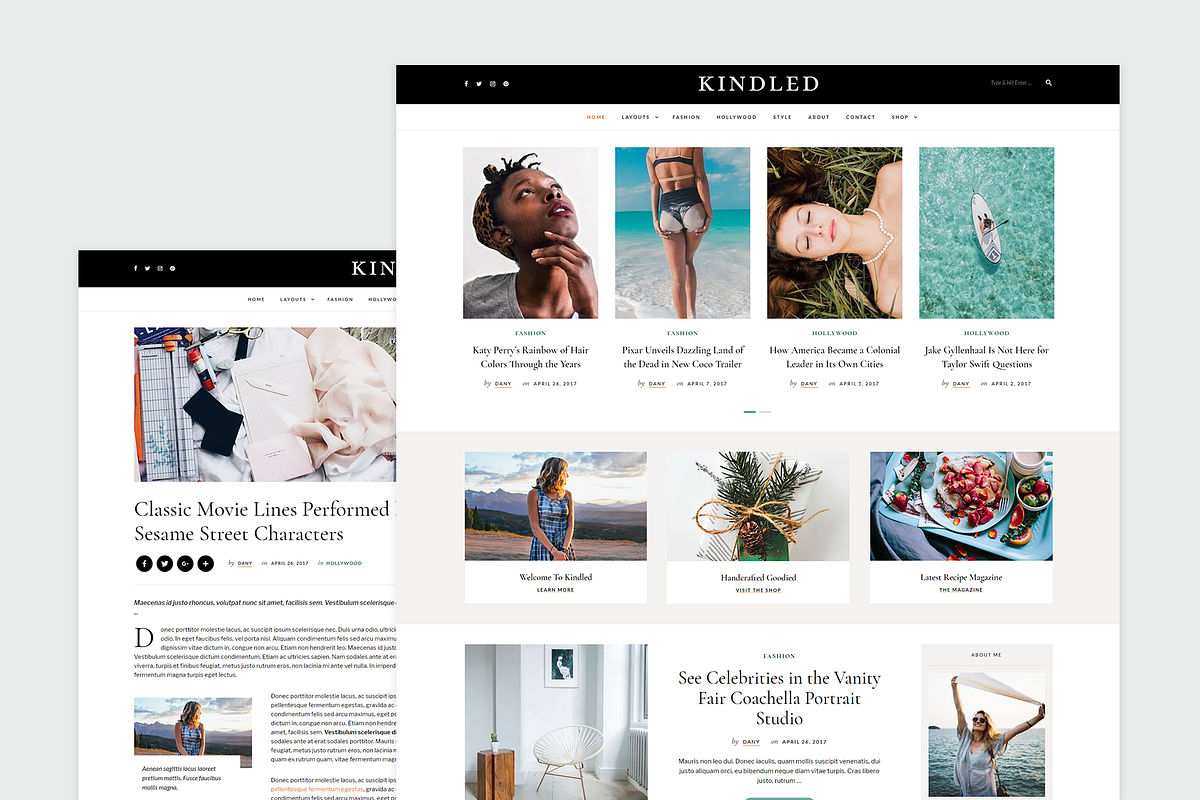 Kindled - Blog WordPress Theme, a WordPress Template by DanyDuchaine