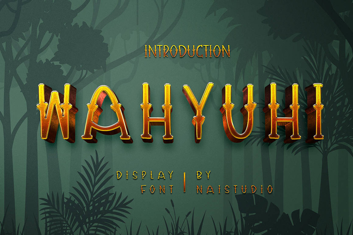 Wahyuhi - Tropical Script Font, a Script Font by Naistudio (Photo 1 of 7)