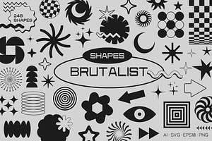 BRUTALIST SHAPES VECTOR SET